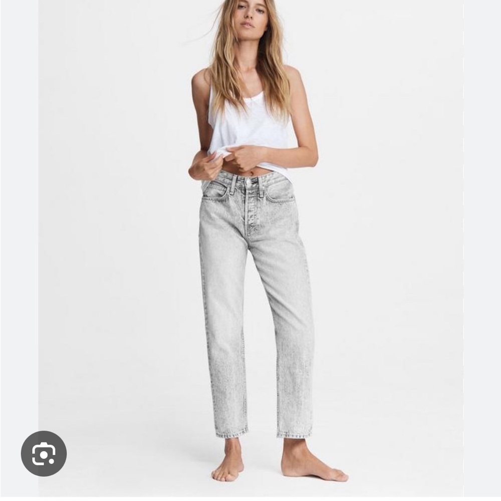 Rag & Bone maya High-Rise ankle crop Jeans - acid wash